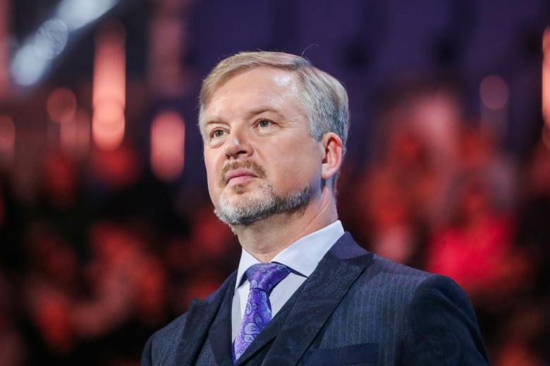 Телеведущий Валдис Пельш