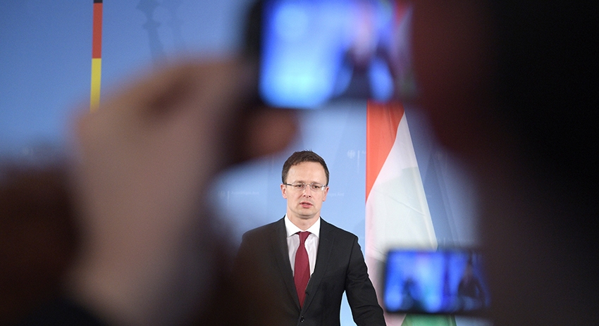 Министр иностранных дел и внешней торговли Венгрии Петер Сийярто