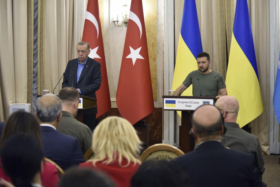 Эрдоган и президент Украины Владимир Зеленскийленский