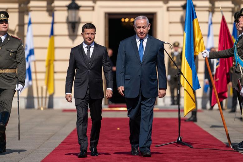 Главы Украины и Израиля Владимир Зеленский и Биньямин Нетаньяху