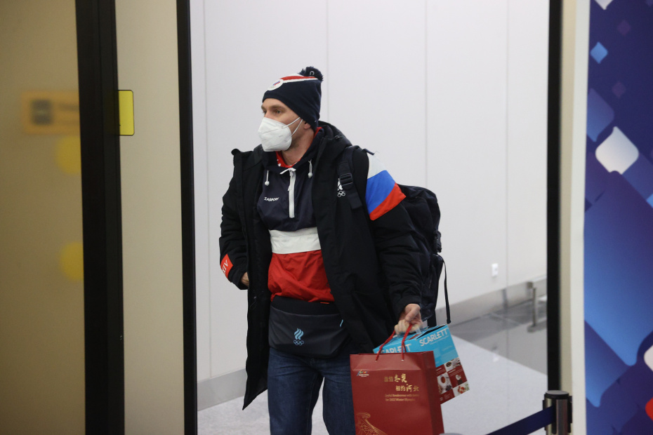 Встреча спортсменов олимпийской сборной ОКР, принимавших участие в Олимпиаде-2022, в аэропорту Шереметьево