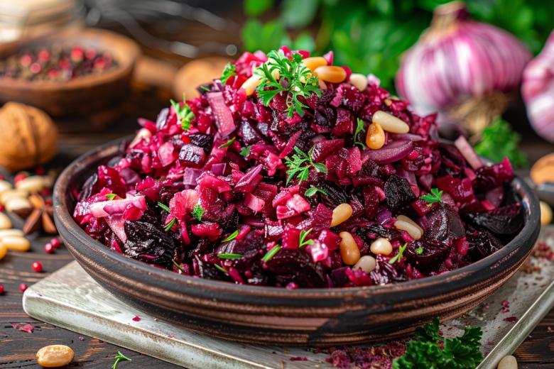 Салат из маринованной свеклы