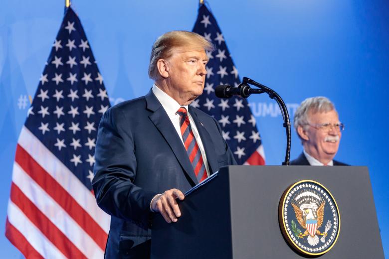Дональд Трамп и Джон Болтон