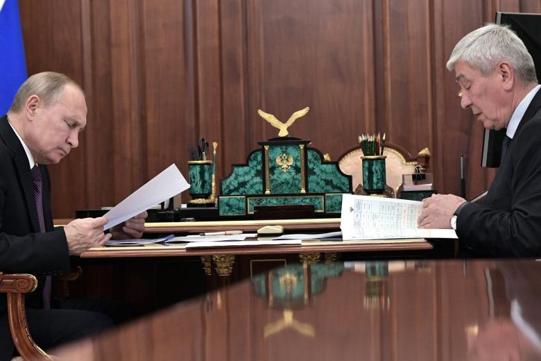 Владимир Путин и Юрий Чиханчин