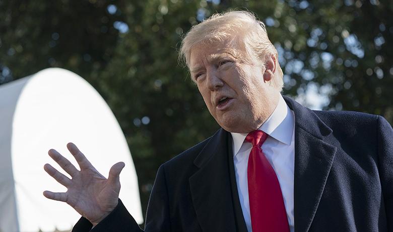 Президент США  Дональд Трамп 