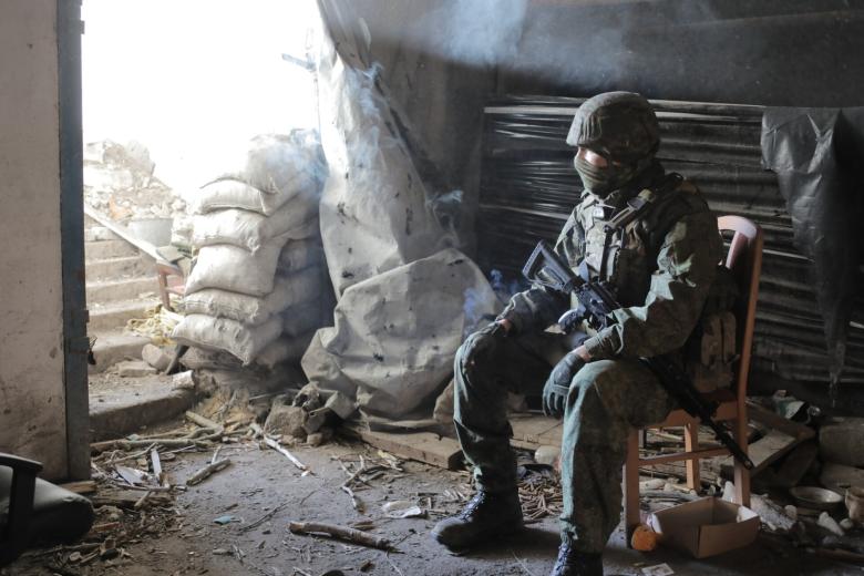 Военнослужащий РФ в зоне проведения СВО
