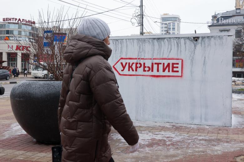 Модульное укрытие для защиты людей при обстрелах в Белгороде