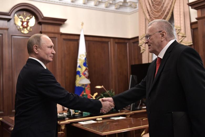 Владимир Путин на встрече с Владимиром Жириновским