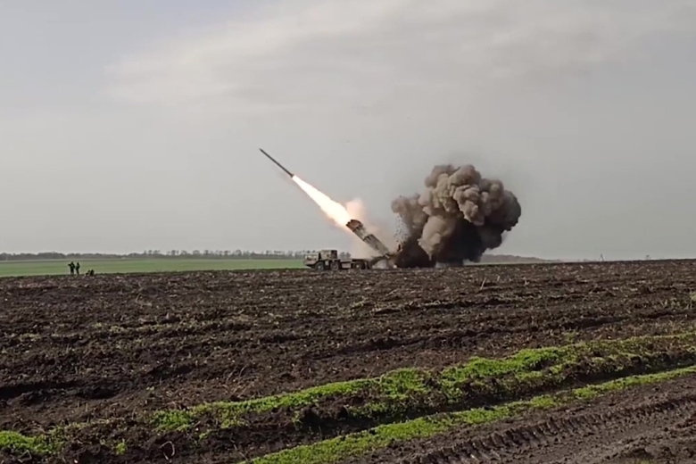 Боевая работа расчетов РСЗО Смерч