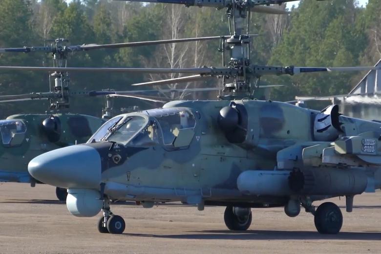 Российские ударные вертолеты Ка-52