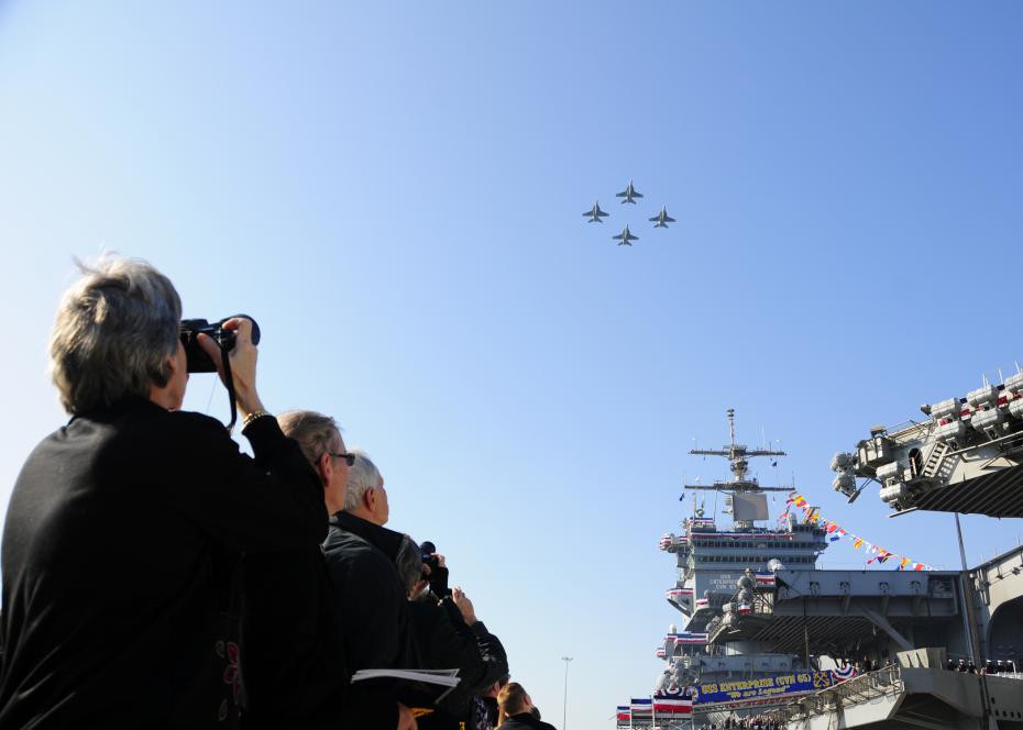 Церемония инактивации USS Enterprise, ! декабря  2012 года, Норфолк, Вирджиния, США