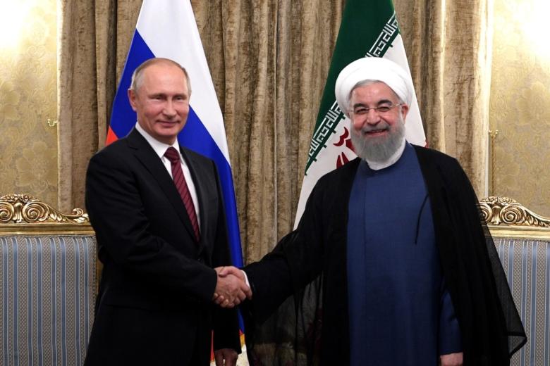 Владимир Путин с верховным руководителем Ирана Али Хаменеи