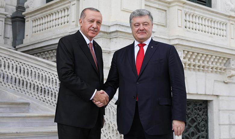 Президенты Турции и Украины Реджеп Эрдоган и Петр Порошенко
