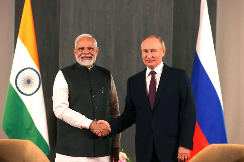 Нарендра Моди и Владимир Путин