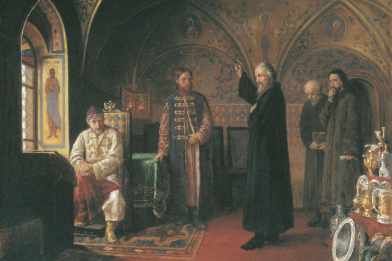Яков Турлыгин «Митрополит Филипп обличает Ивана Грозного»