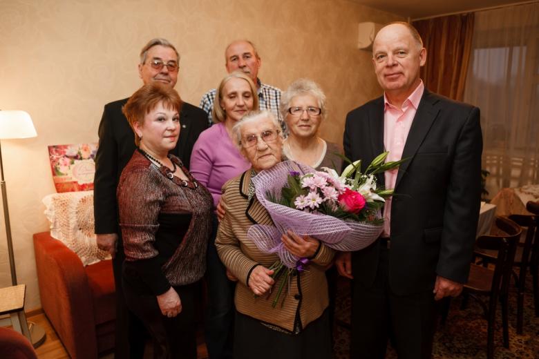 Нина Павловна Прокофьева на своем 100-летнем юбилее.