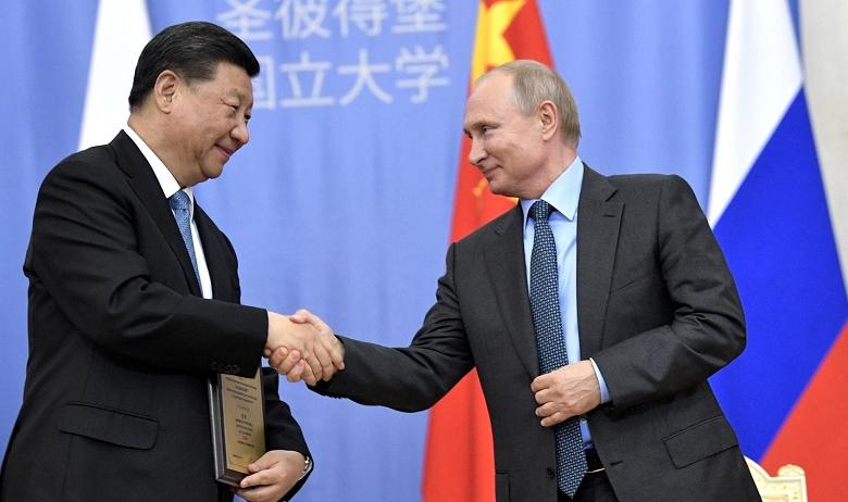 Президент РФ Владимир Путин и председатель КНР Си Цзиньпинь