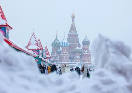 В Москве установлен рекорд высоты сугробов