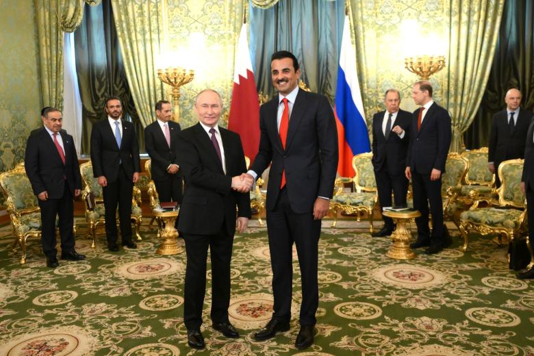 Владимир Путин поблагодарил эмира Катара Тамима Бен Хамад Аль Тани за визит