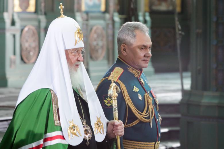 Патриарх Кирилл и Сергей Шойгу