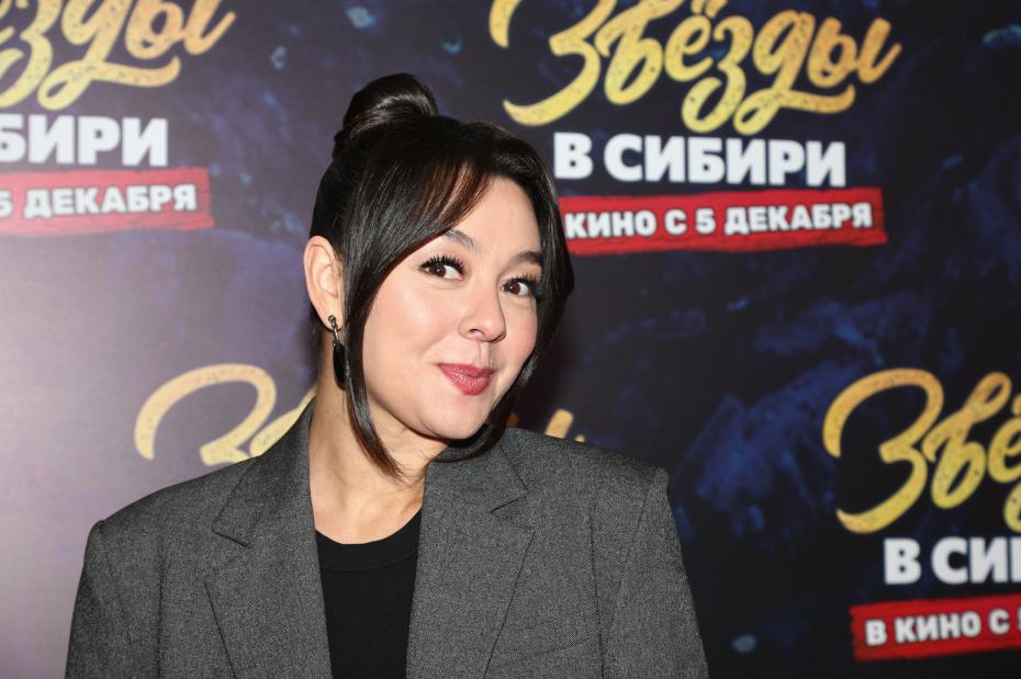 Телеведущая Марина Кравец  на премьере фильма «Звезды в Сибири»