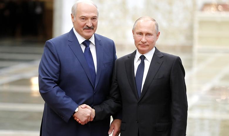 Владимир Путин и Александр Лукашенко