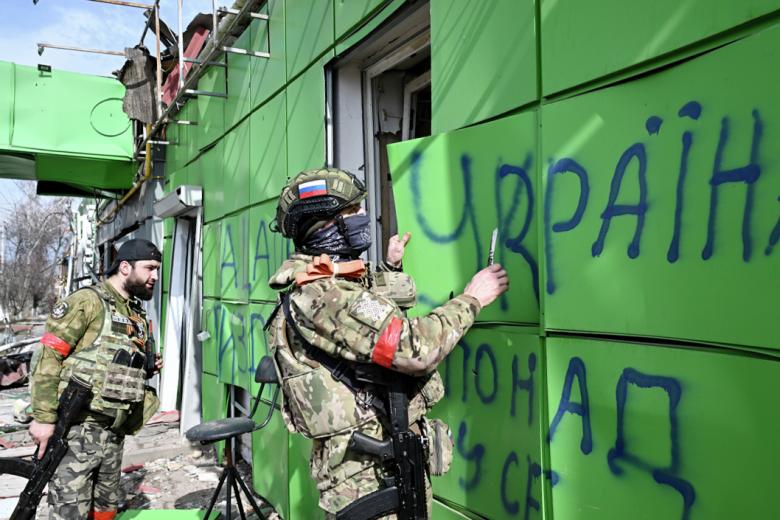Бойцы подразделения спецназа «Ахмат» в Судже