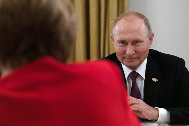 Ангела Меркель и Владимир Путин
