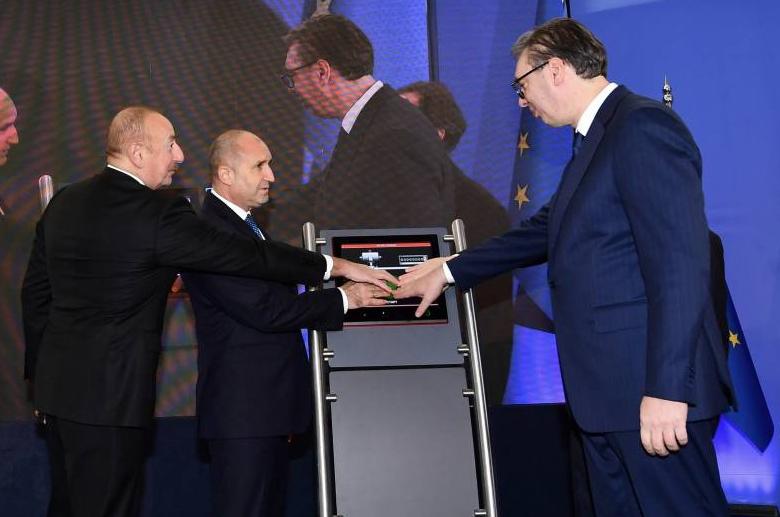 Ильхам Алиев, Румен Радев и Александар Вучич