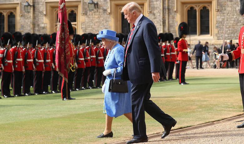 Елизавета II и Дональд Трамп