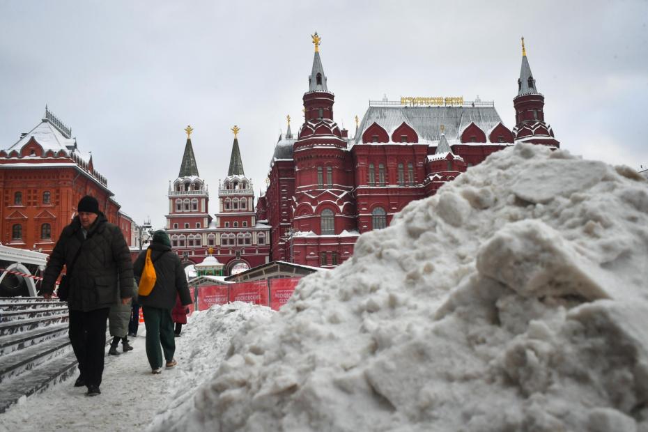 Последствия снегопада в Москве