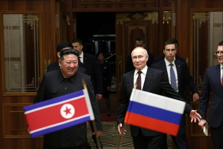 Владимир Путин и Ким Чен Ын