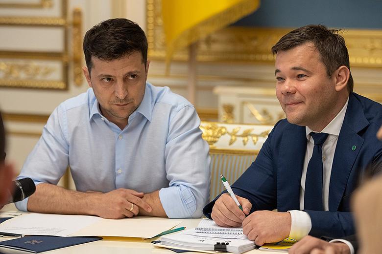Президент Украины Владимир Зеленский и Андрей Богдан