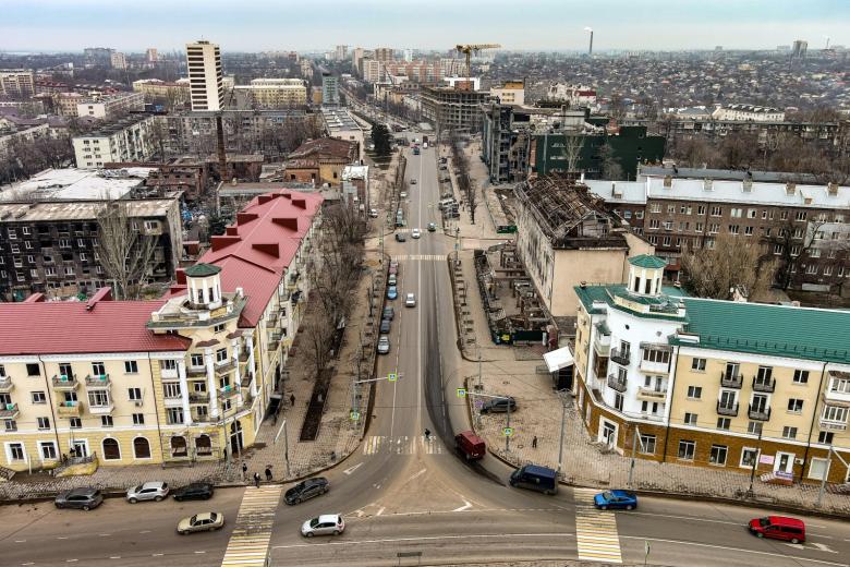 Мариуполь, центр города, 2024 год
