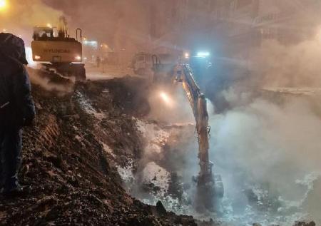 В Братске произошла масштабная авария на теплотрассе