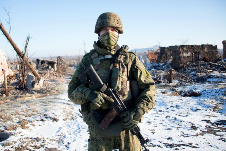 Военнослужащий РФ в зоне проведения СВО