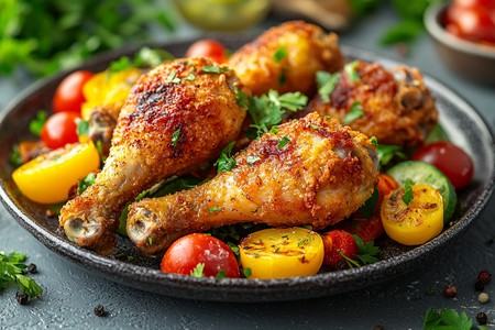Куриные голени с овощами в яичной заливке: просто, сытно и вкусно
