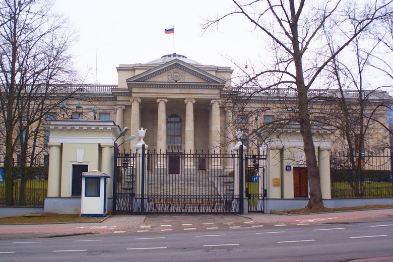 Здание посольства РФ в Варшаве