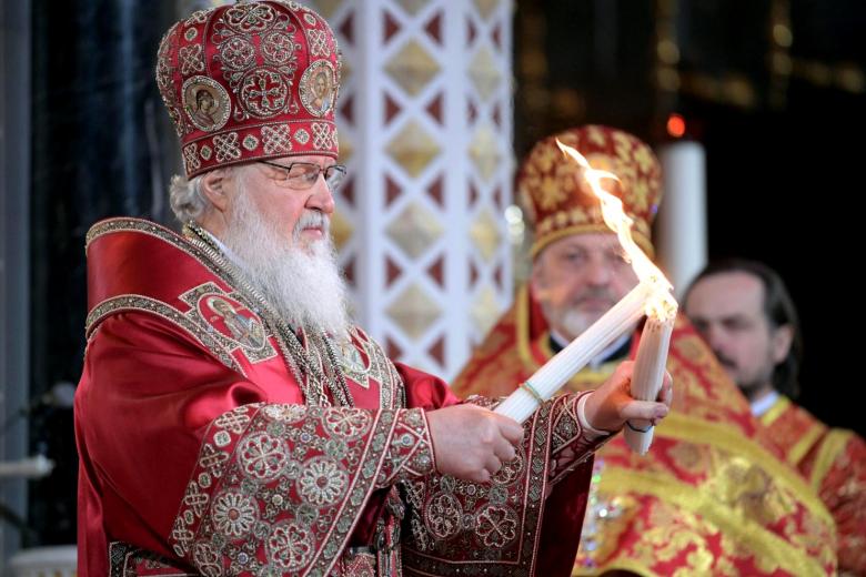 Патриарх Московский и всея Руси Кирилл проводит праздничное пасхальное богослужение