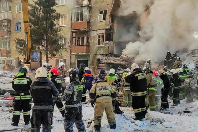 Разбор завалов в Новосибирске