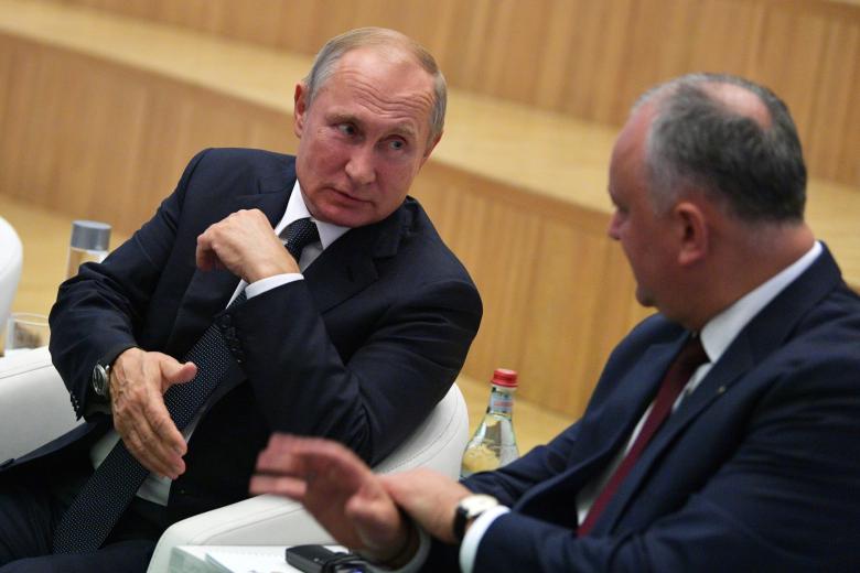 Владимир Путин и Игорь Додон 