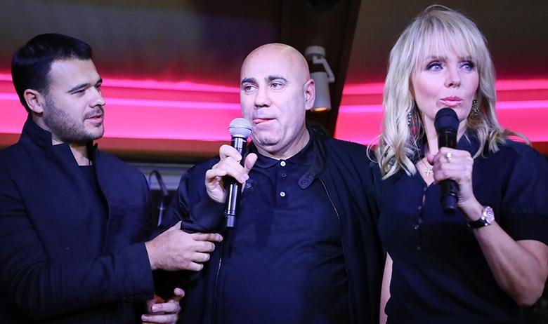 Эмин Агаларов, Иосиф Пригожин и хозяйка вечера Валерия