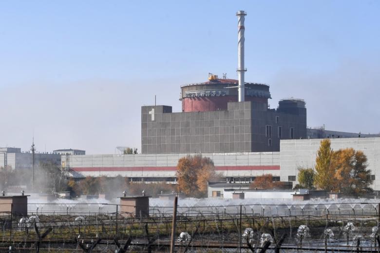 Вид на Запорожскую атомную электростанцию