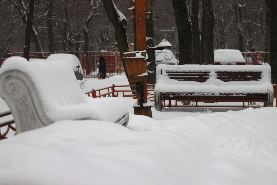Снегопад в Москве