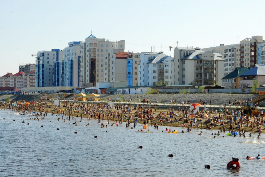 Городской пляж Якутска