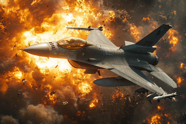 F-16 в представлении ИИ