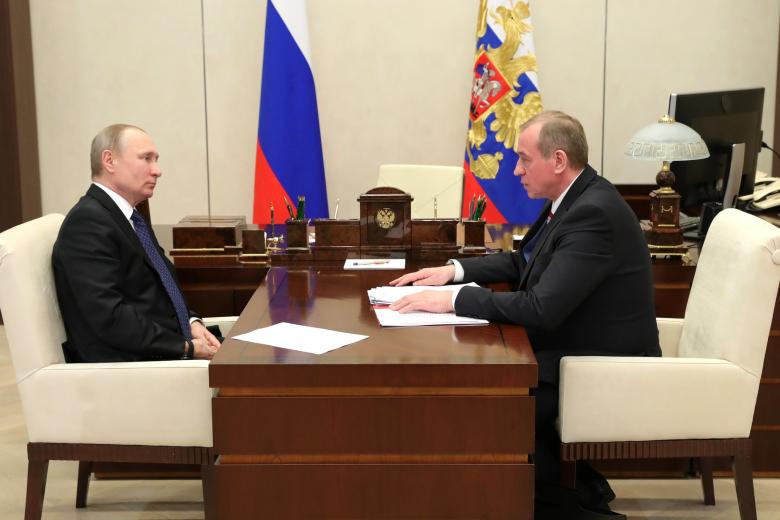 Владимир Путин и Сергей Левченко