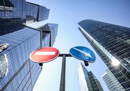 Одна из башен Сapital Тowers загорелась в центре Москвы