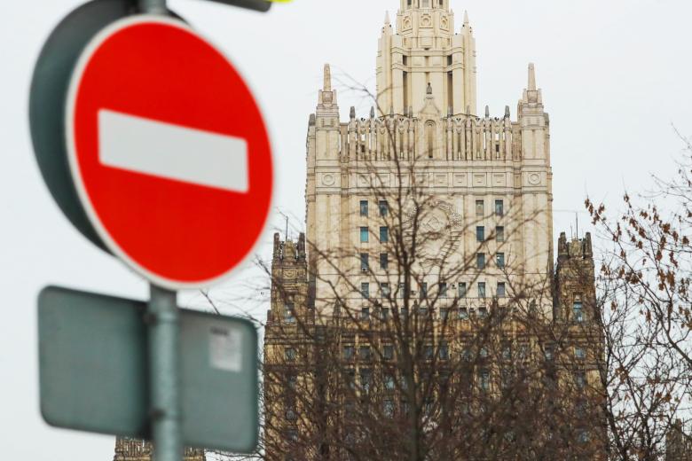 Вид на здание Министерства иностранных дел РФ