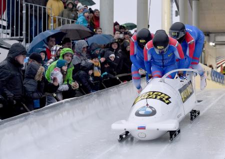 Экипаж Стульнева стал четвёртым на чемпионате Европы по бобслею